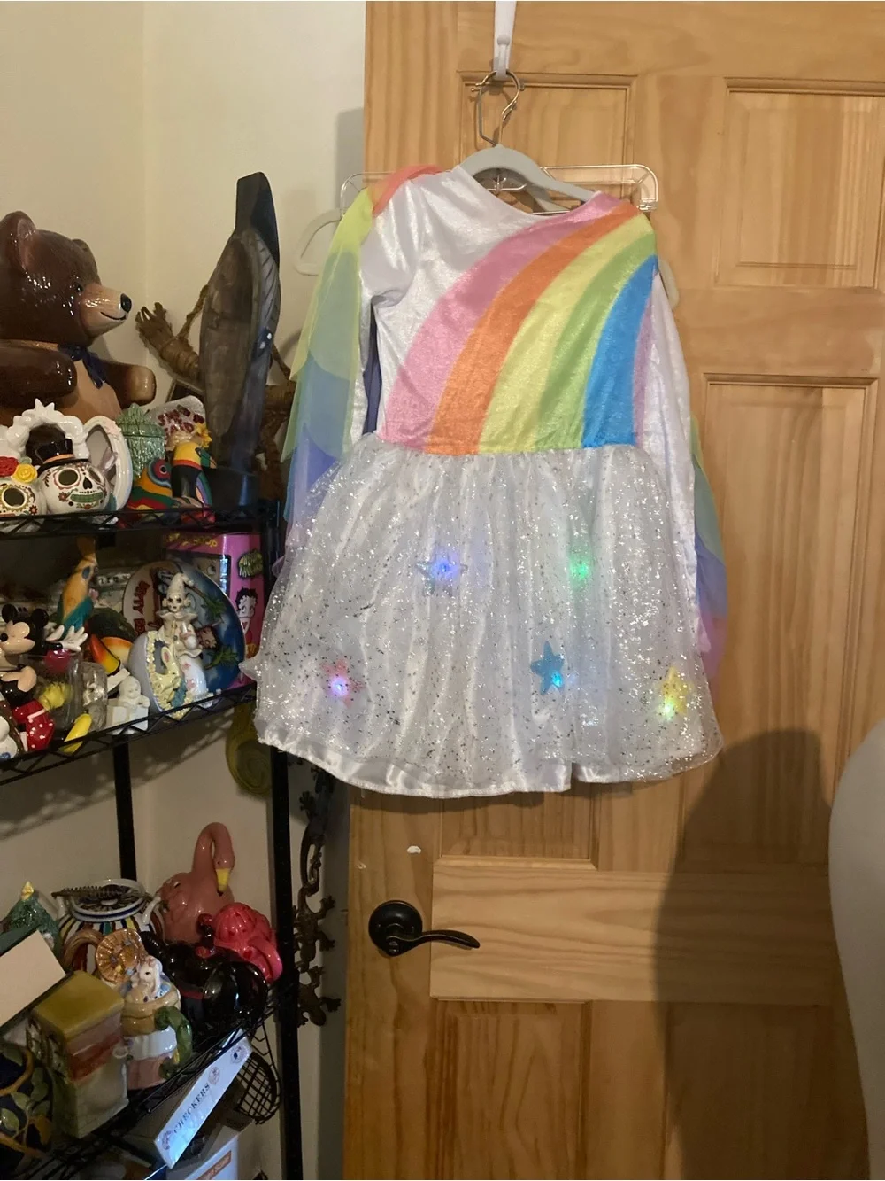 Girls long sleeve rainbow unicorn costume - Picture 5 of 11